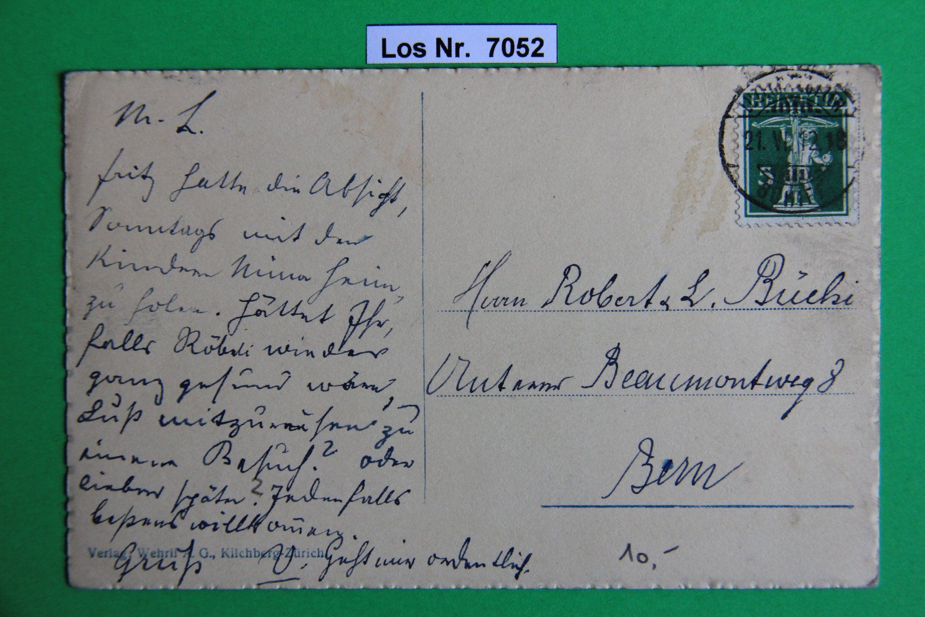 Cartoline postali: CH Ansichtskarte Die Treib um 1910                  Los 7052 – Usato da Volken venduto da jukon65 1