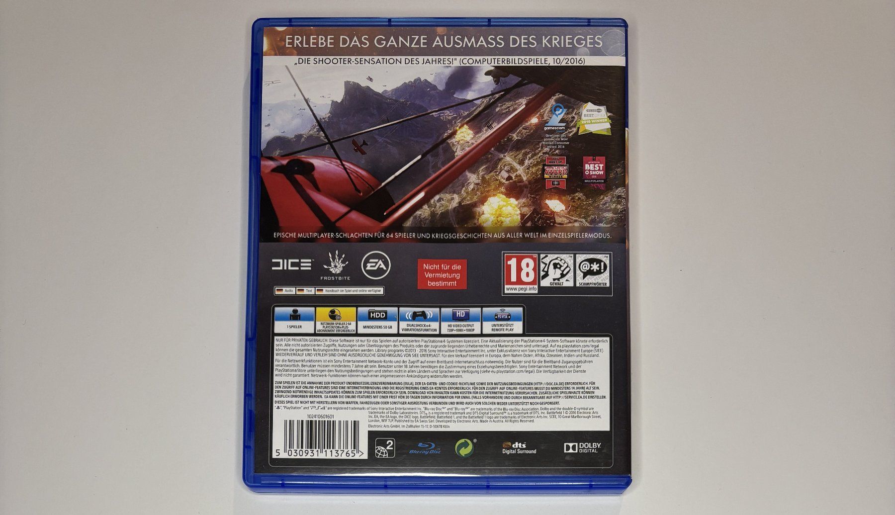 Giochi: PS4 - Battlefield 1 – Usato da Allschwil venduto da Bullach 2