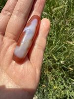 🔥 Dzi Stil Achat Perle 💎 Guanyin & Ruyi Unikat