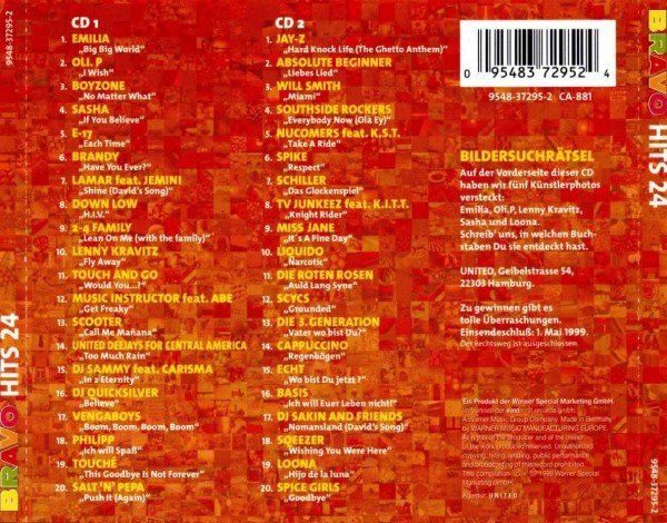 CD: 2-CD V.A. - Bravo Hits 24 (1999) – Usato da Möriken AG venduto da mineralia 1