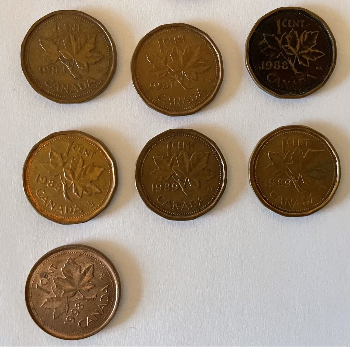 Tutti le monete: Collection de pièces canadiennes - divers millésimes – Usato da Vuisternens-Ogoz venduto da PhilDr 2