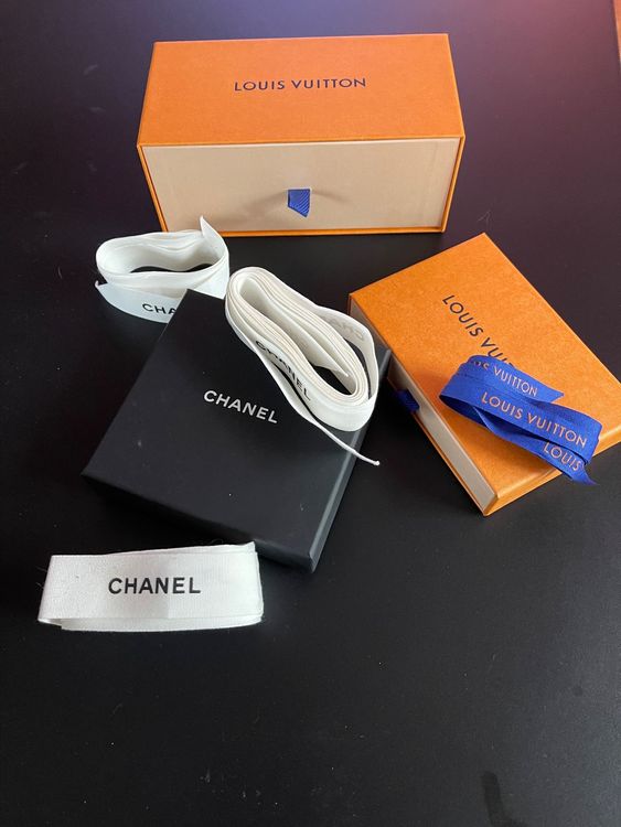 Chanel und Louis Vuitton Verpackung