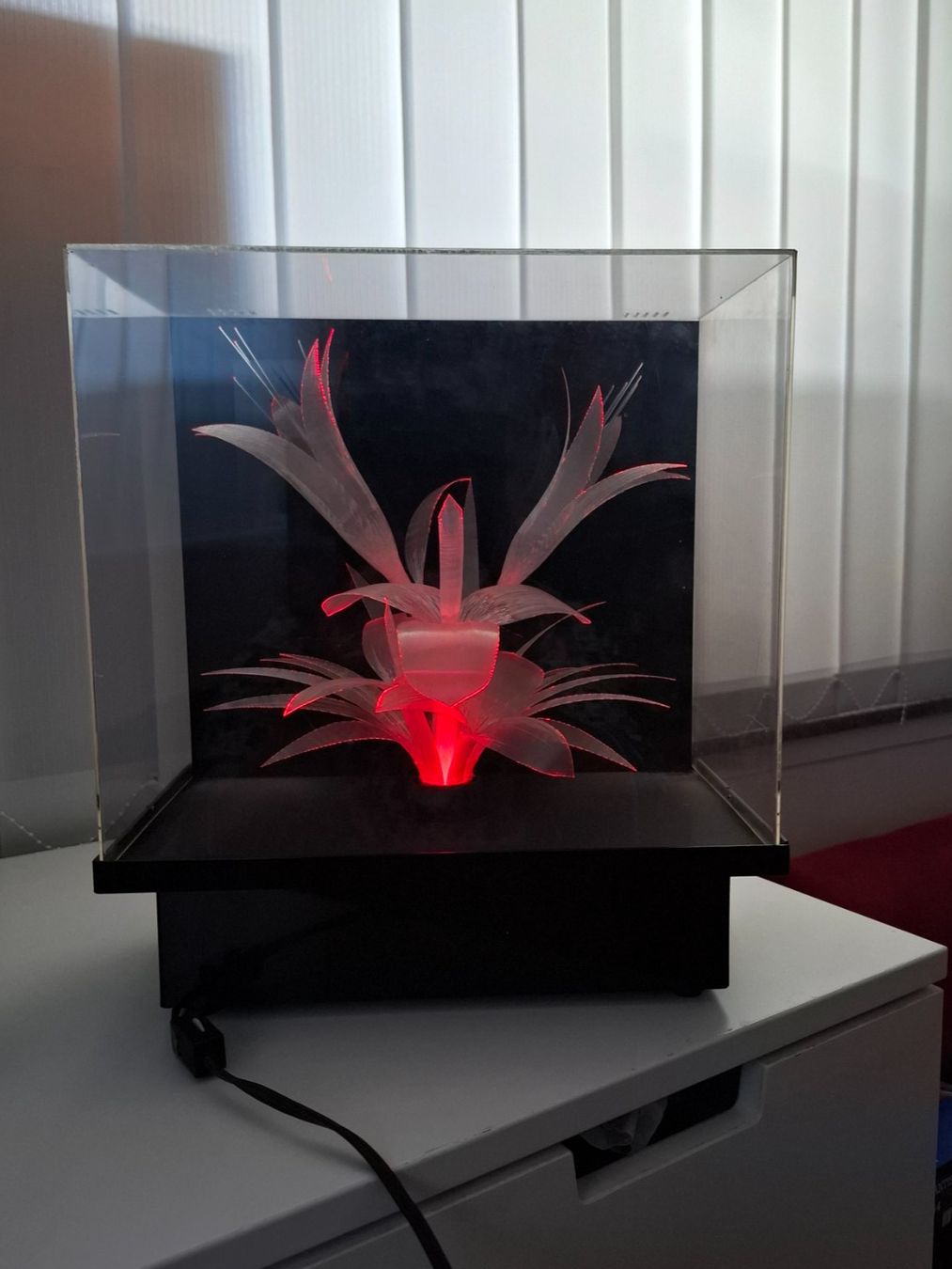 Lampade: VINTAGE 1970 Glasfaserlampe mit Farbwechsel – Usato da Schlieren venduto da Svenja7 7