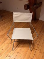 6 IKEA-Stühle mit Armlehnen  weiss / silber