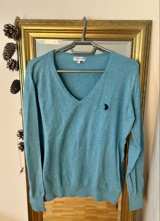 US POLO ASSN. Pullover, Hellblau, Grösse L, Top Zustand
