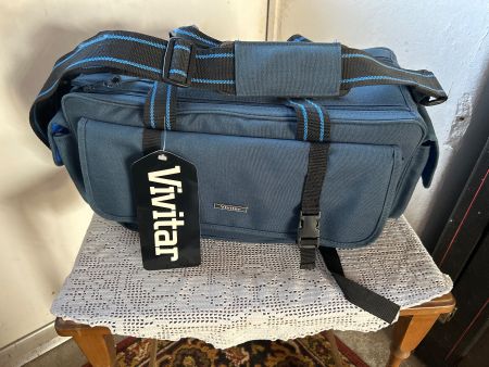 Kameratasche Vivitar blau mit Tragegurt neu mit Etikett