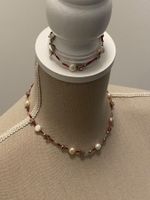 Halskette mit Armband Perlen Dyrberg Kern wie Pompidou Tara