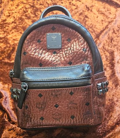 Original MCM Rucksack – Visetos Cognac-Braun, 20x17x12cm