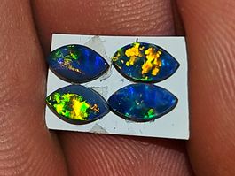 4 Australische Opal Dubletten
