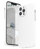 iPhone 14 Pro Max Soft Touch Silikon Case Hülle - weiss