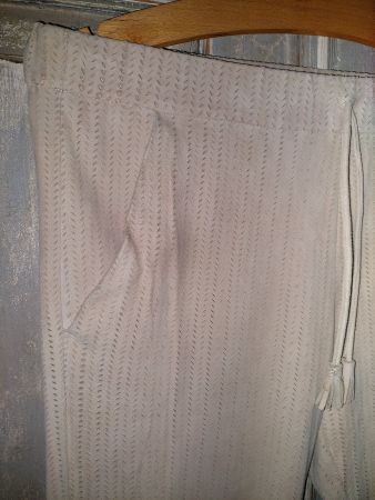 Brogden . Ziegenleder Hose beige S