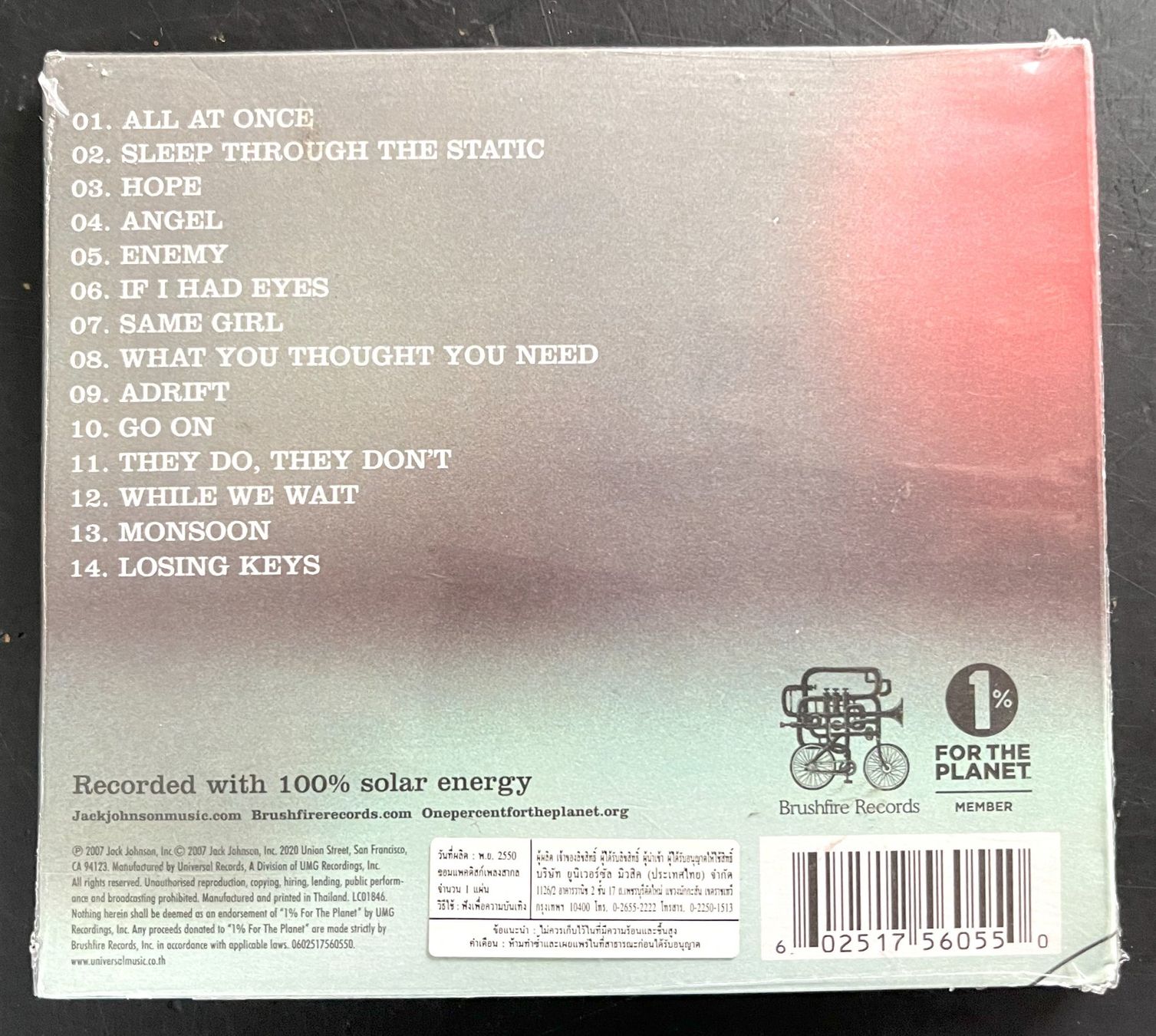CDs: Jack Johnson - Sleep Through The Static - NEU ungepackt – Neu und originalverpackt aus Oftringen von Vucki 1