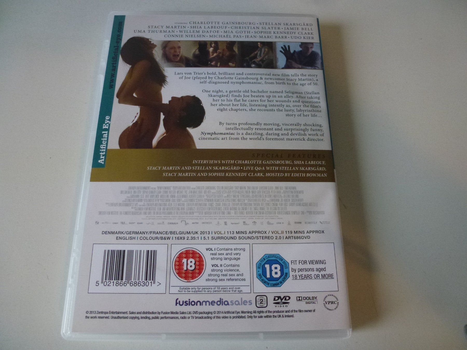 Tutti i DVDs: Nymphomaniac - Part 1 & 2 (2 DVDs) – Nuovo (secondo la descrizione) da Bern venduto da Frebo 1