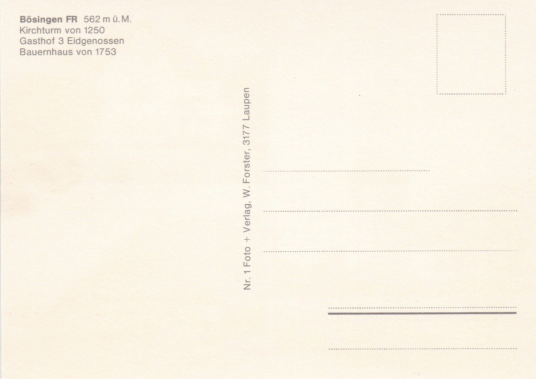 Cartoline postali: AK - Bösingen - nicht gelaufen – Usato da Fribourg venduto da schnalla92 1