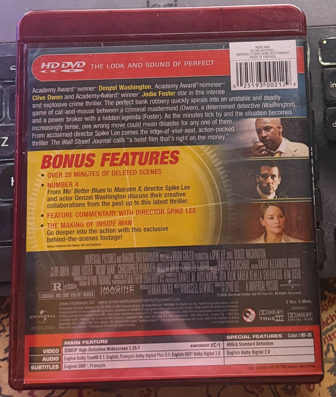Tutti i DVDs: HD-DVD Inside Man (2005) – Usato da Semsales venduto da __Florian__ 2