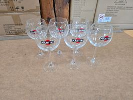 6x edle Martini Aperitif Gläser ab 1.-