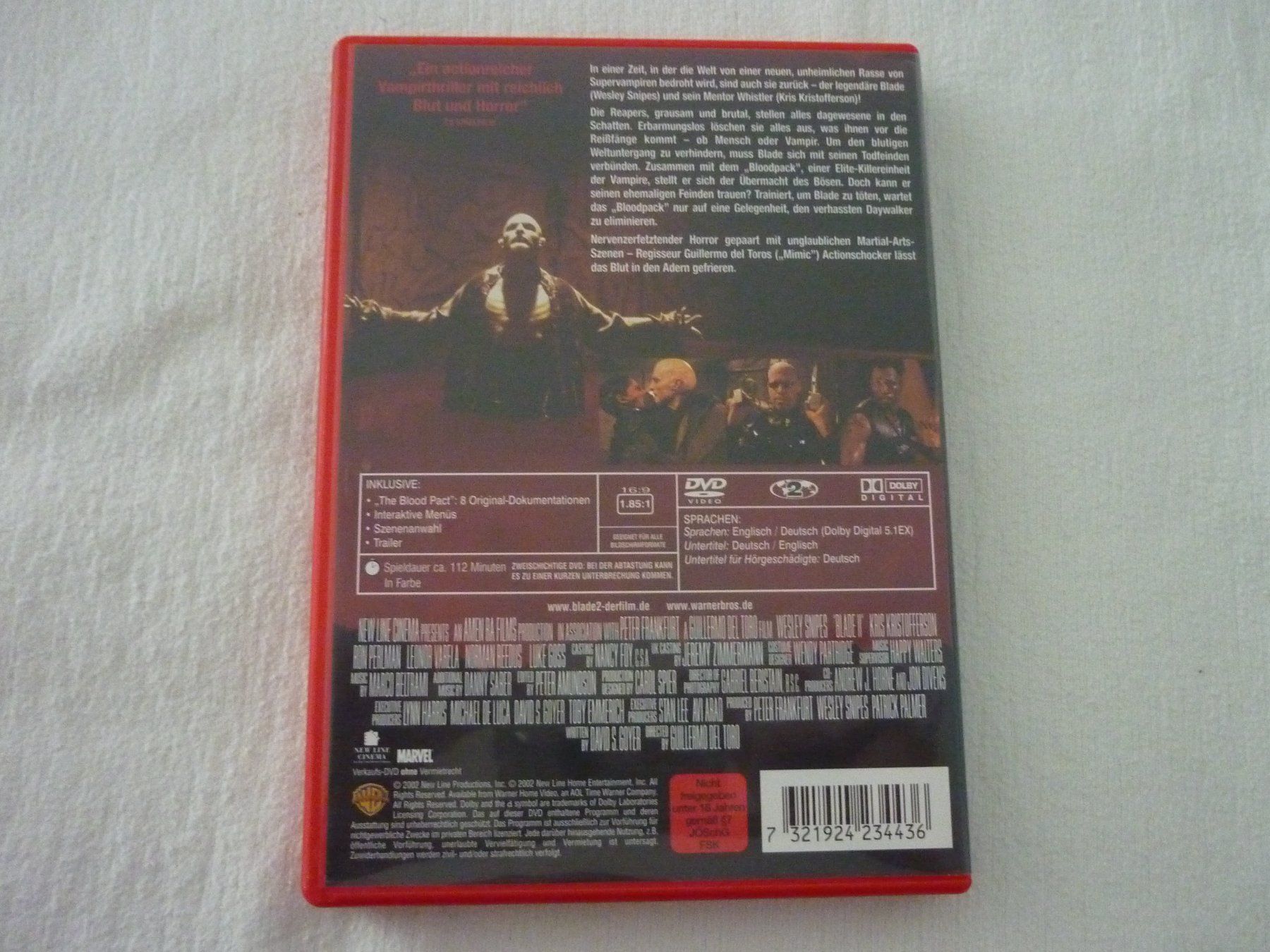 Tutti i DVDs: DVD Blade 2 – Usato da Vaduz venduto da red94angel 1