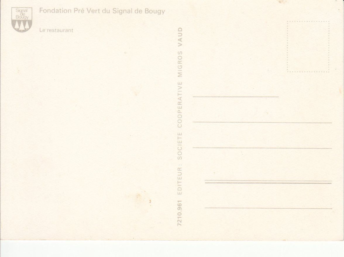 Cartoline postali: Signal de Bougy ca. 1970 – Usato da Bürglen TG venduto da StampGraf 1
