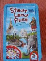 Reisespiel Stadt Land Fluss in Blechdose