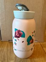 Waterdrop Trinkflasche Edelstahl Blumen Design neuwertig