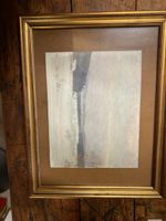 Quadro vintage con cornice dorata