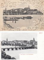 2 Postkarten Ansichten Basel Rheinbrücke