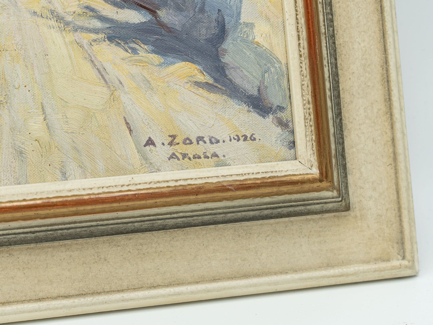 Dipinti: Ölgemälde "Arosa", 1926 - Arnold Zord - Ref. 06/20 – Usato da Au ZH venduto da BrockiAu 1