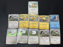 Lot de 11 cartes Pokémon Holo Cosmos & Promo fiver série FR