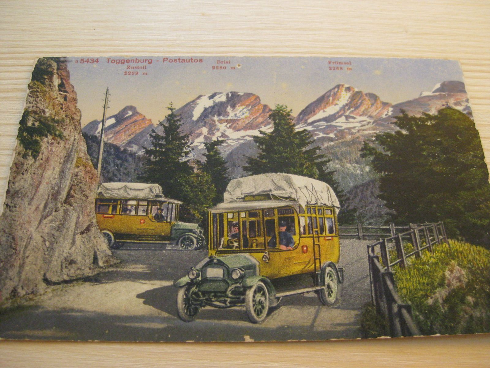 Cartoline postali: AK Toggenburg mit Postauto – Usato da Malters venduto da Marosko