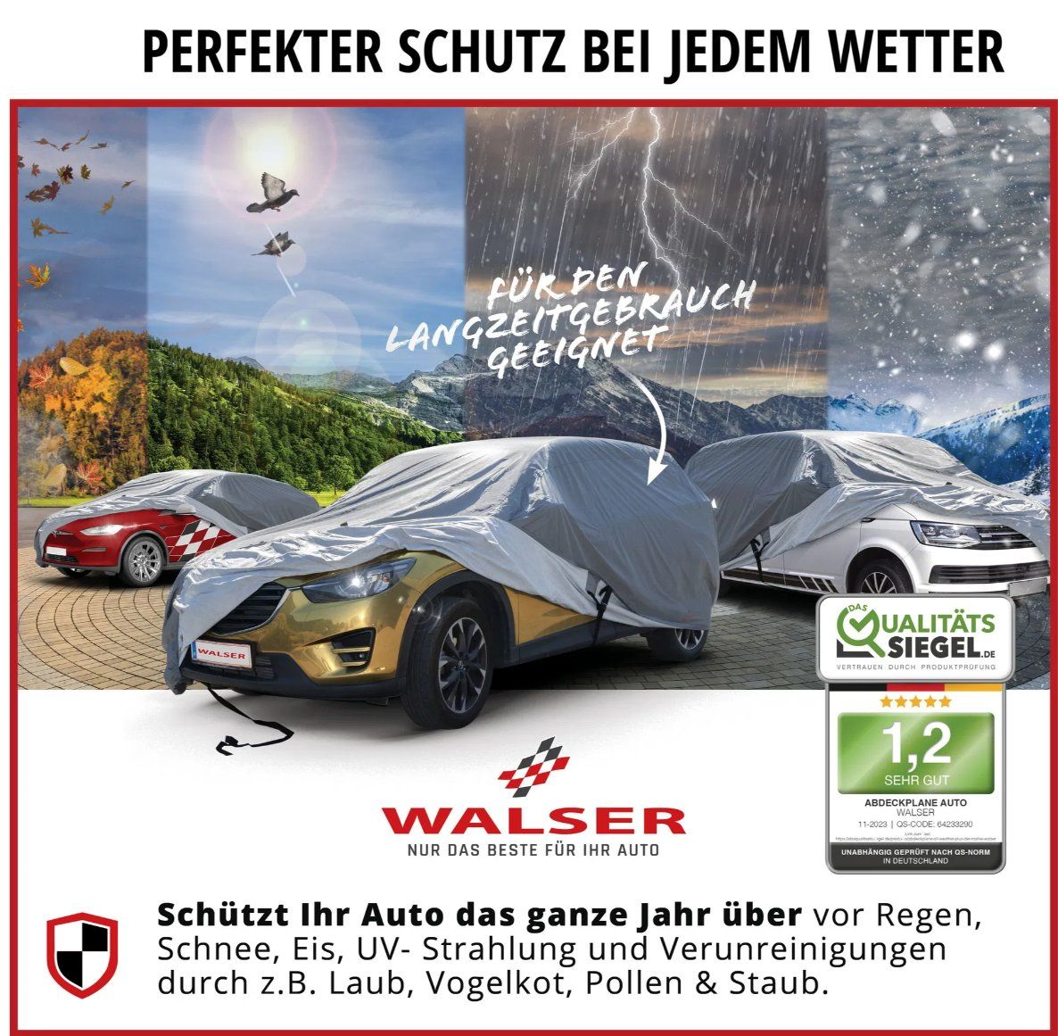 Abdeckhülle: Abdeckplane Auto All Weather, Premium Autoplane Vollgarage – Neu und originalverpackt aus Jegenstorf von Bracher_Mail-House 1