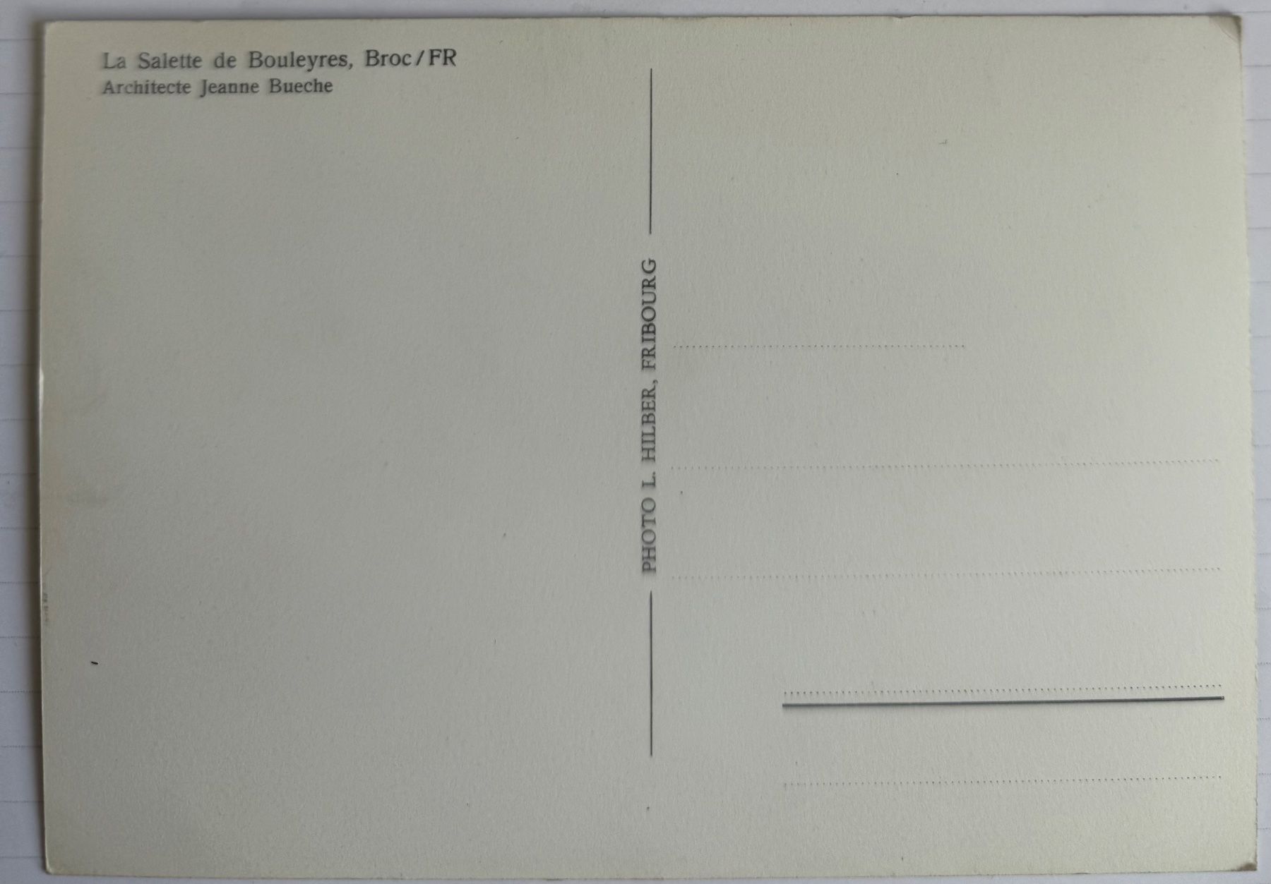 Cartoline postali: BROC - Le Salette de Bouleyres – Usato da Lutry venduto da Ediego 1