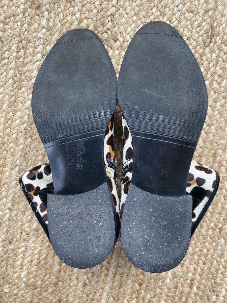 Scarpe da donna: Bottines cuir imprimé léopard p. 39 – Usato da Broc venduto da ffribourg 2