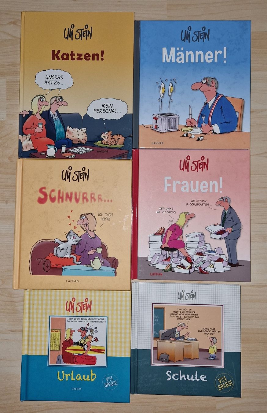 Libri: 6 Uli Stein Bücher – Nuovo (secondo la descrizione) da Büsserach venduto da Syd2000