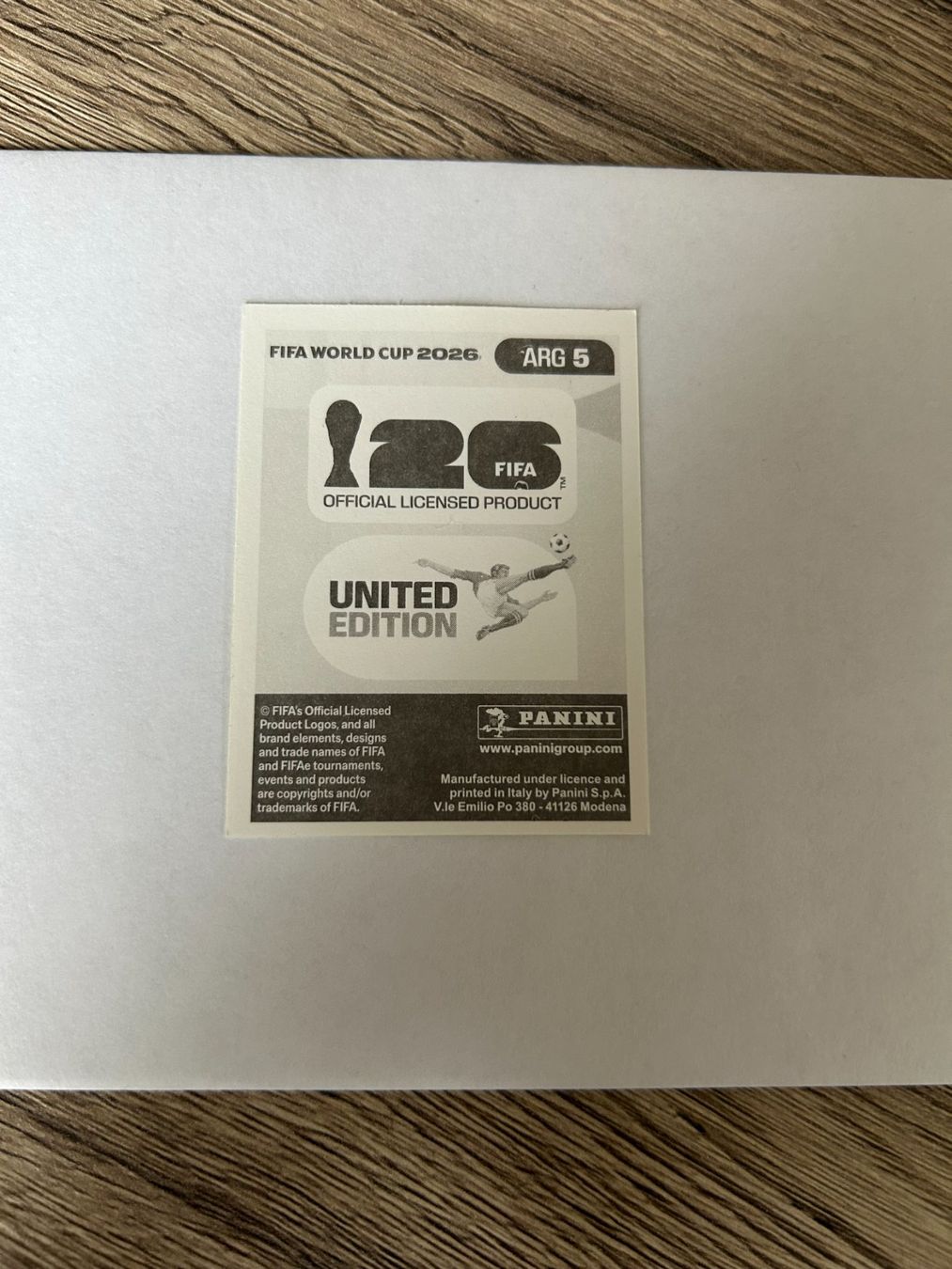 Panini Sammelbilder & Trading cards: Panini FIFA World Cup 2026 - ARG 5 – Gebraucht aus Zumikon von meter03 1