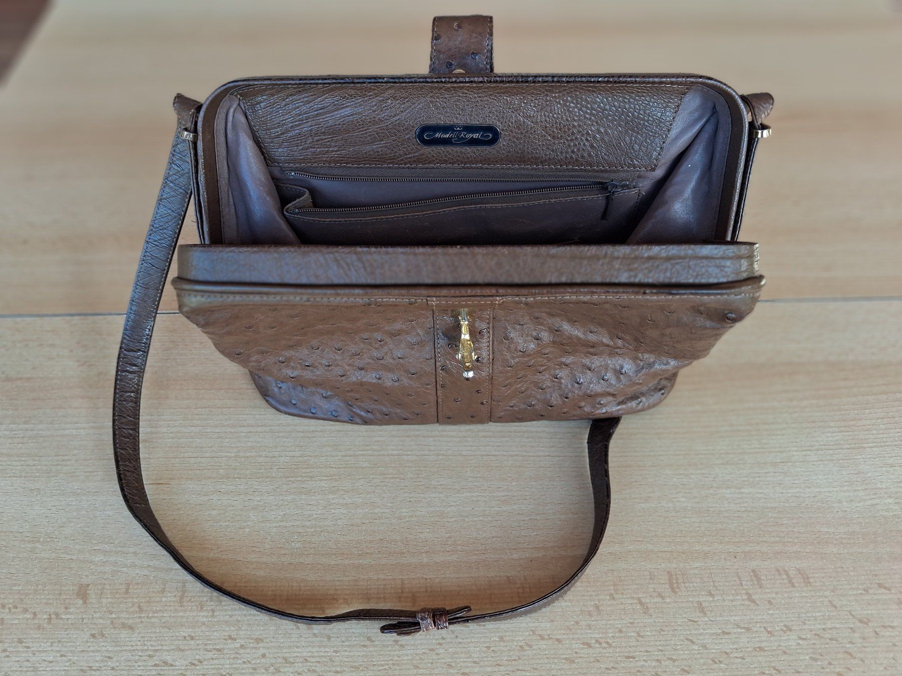 Taschen für Damen: Handtasche aus Straussenleder – Gebraucht aus Zumikon von belinda31 1