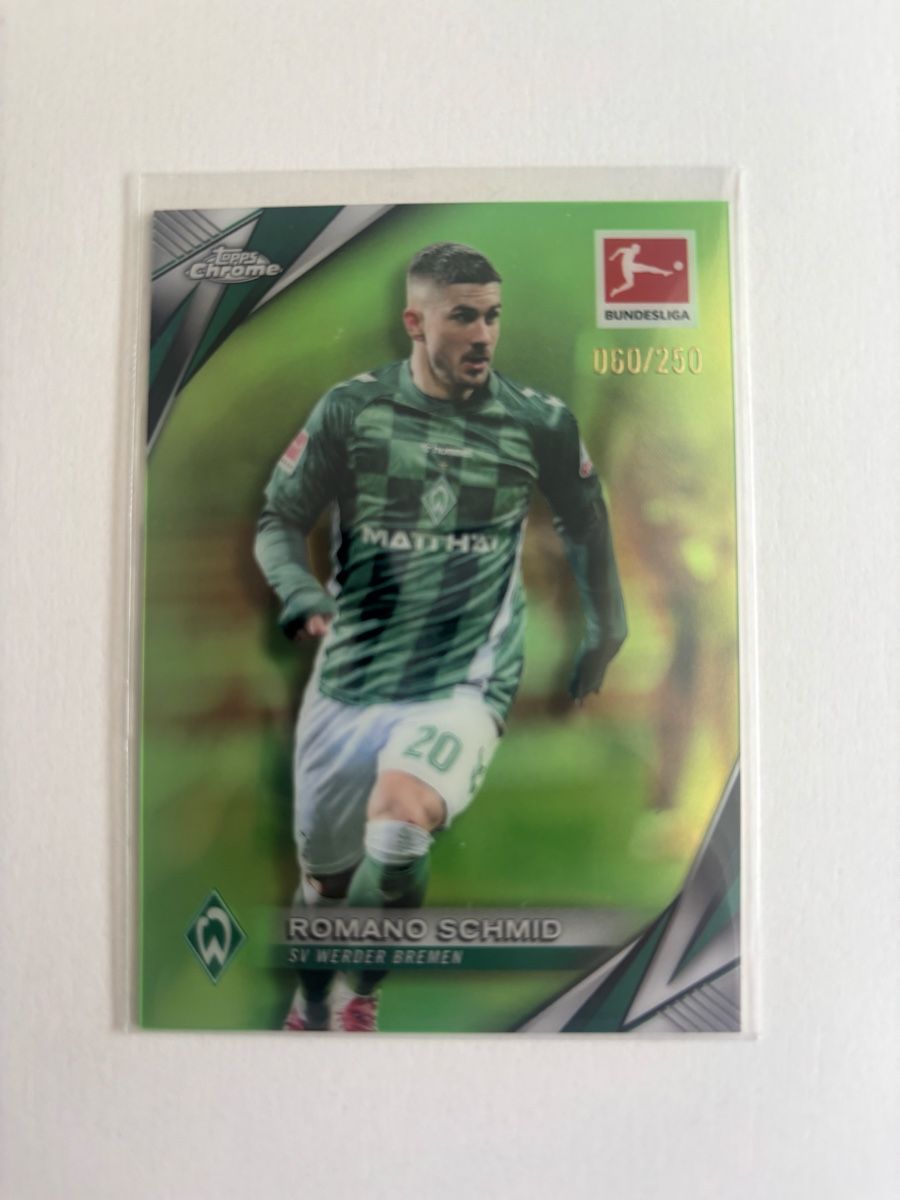 Topps Sammelbilder & Trading cards: Romano Schmid - Werder Bremen - Bundesliga Karte 060/250 – Gebraucht aus Basel von 19dome87