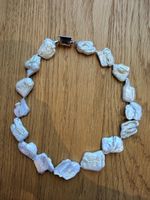 Baroque Pearl Necklace Statement Piece with Sculptural Clasp