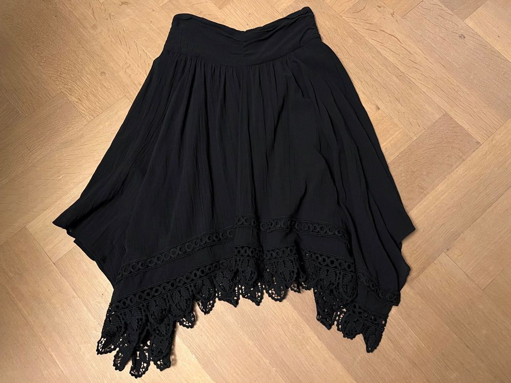 Gothic Hosenrock Für Damen - Asymmetrischer Faltenrock Mit Schnalle | Festival Outfit Y2K Style
