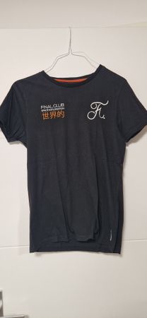 T-shirt NASA Homme, Taille M, Noir et orange, Final Club