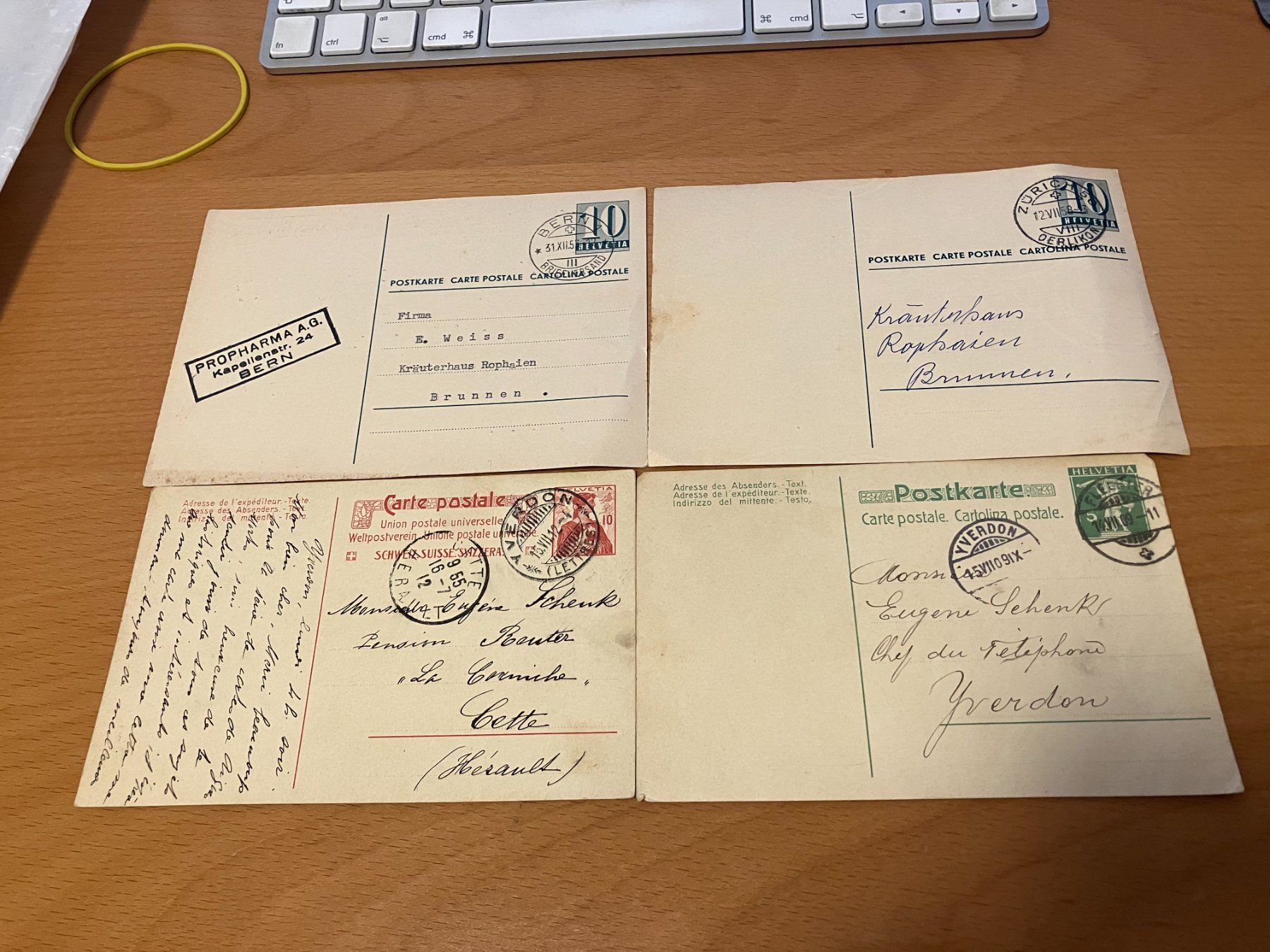 Tous les timbres: 4 Postkarten – Neuf (Voir description) à Koblenz par Markenhimmel