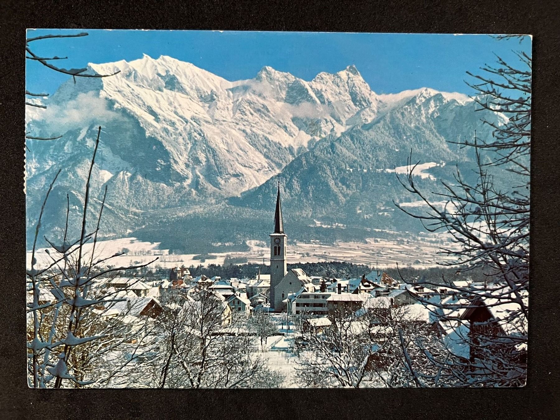 Cartoline postali: Bad Ragaz mit Falknis – Usato da Widnau venduto da Brusi9