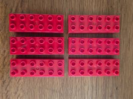 Lego Duplo Bausteine 2 x 6 Noppen 6 Stück (1123)