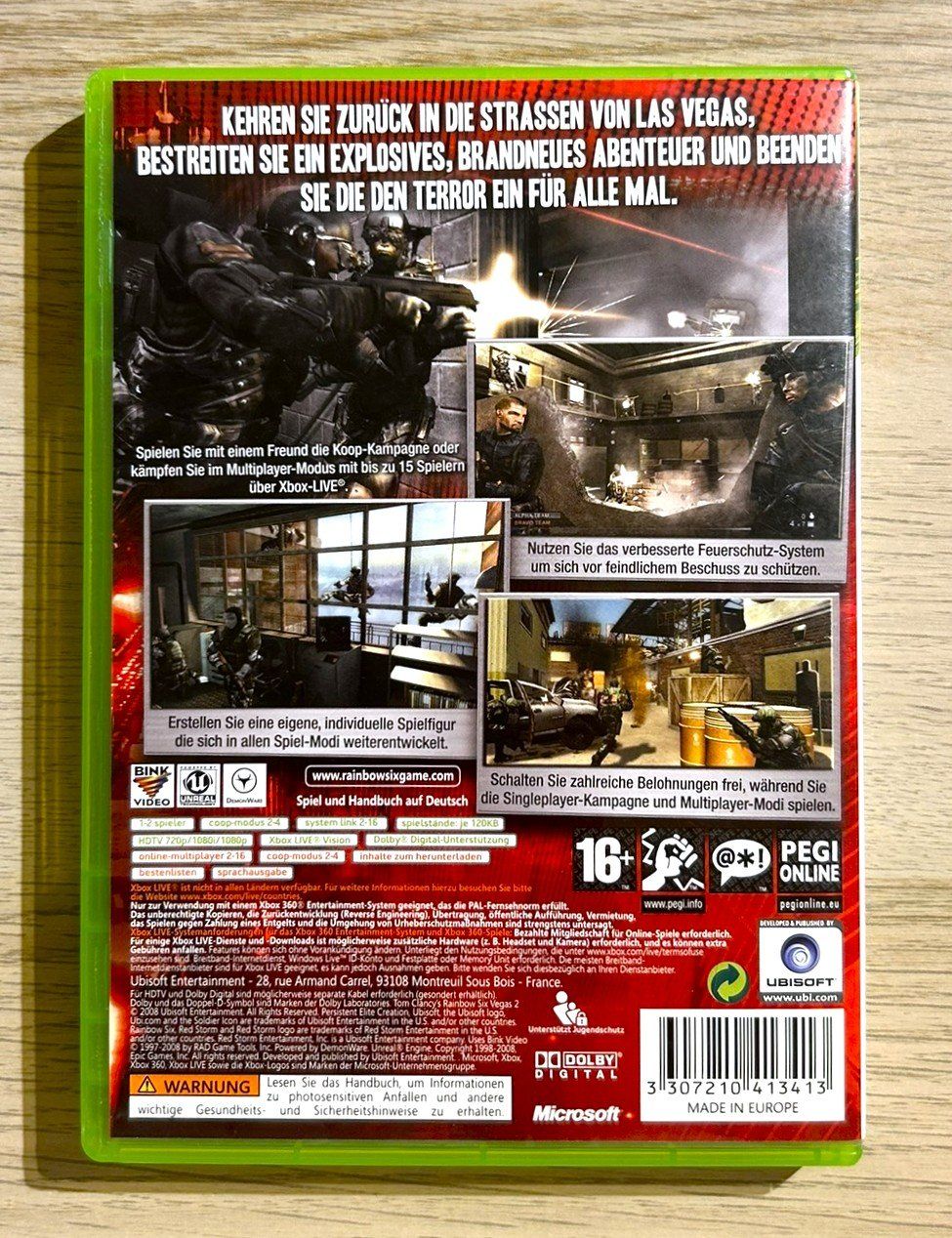 Microsoft Giochi: Tom Clancys Rainbow Six Vegas 2 Xbox 360 – Usato da St. Gallen venduto da Alpine.Arcade 1