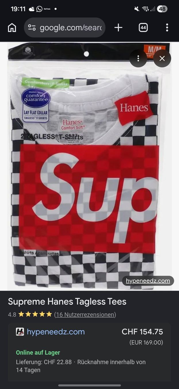 Supreme T-shirt: Supreme T-Shirt checked, M – Usato da Cham venduto da ine_2xym 2