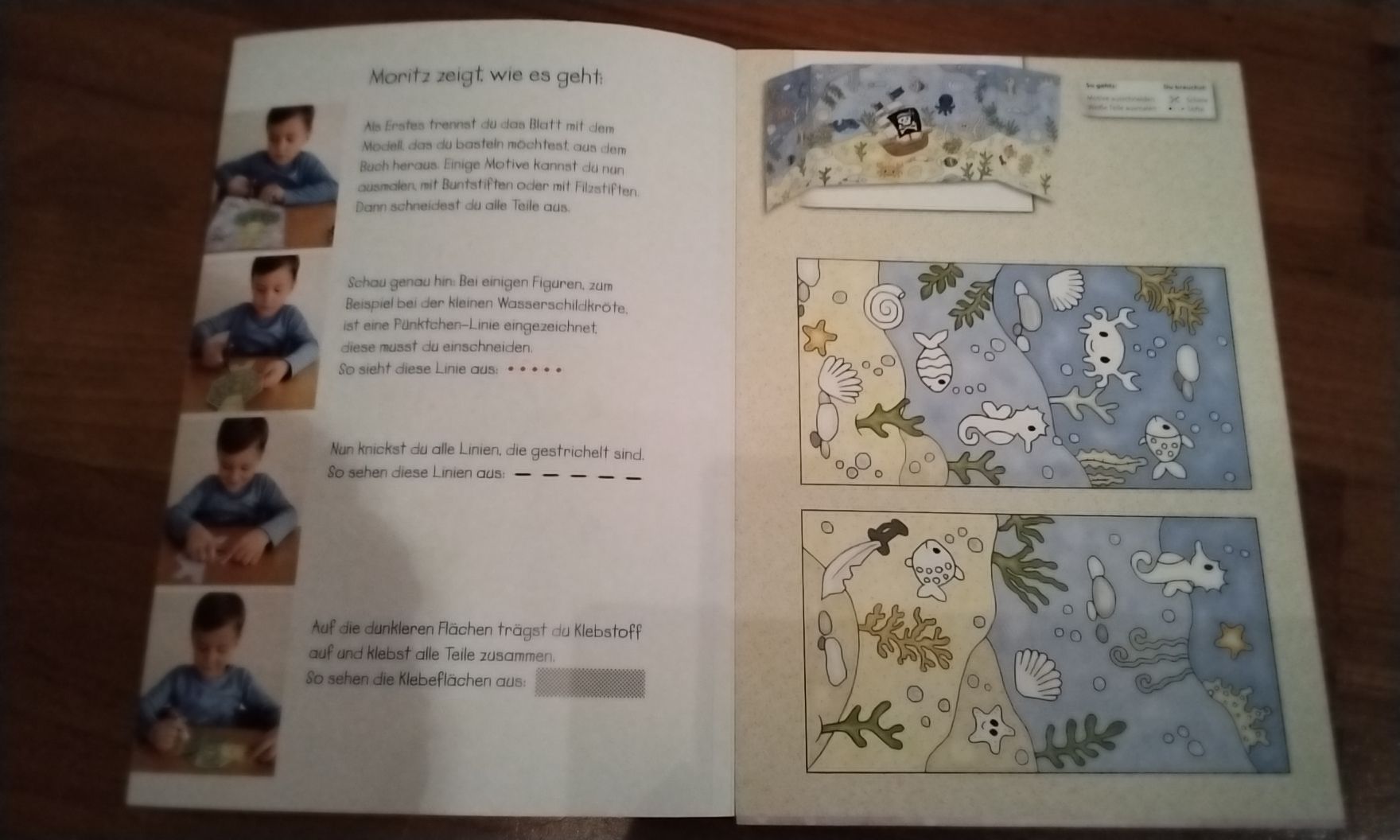 Kit bricolage: Bastelbuch "Kleine Unterwasserwelt" – Usato da Büren SO venduto da T02rickonSWE 2