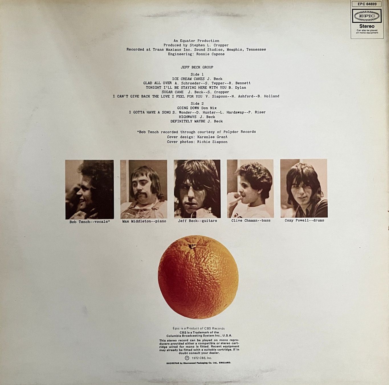 Schallplatten: Jeff Beck 3 LP's - Flash, Jeff Beck Group, Beck, Boggert & A – Gebraucht aus Savagnier von Ne2065 2