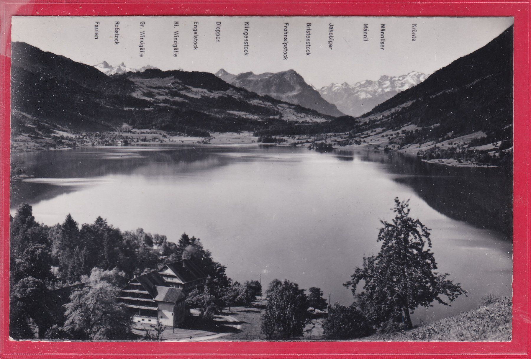 Cartoline postali: ÄGERISEE MIT DEN ALPEN, 2.10.1952 – Usato da Oberrieden venduto da Gebirgsstelze