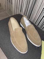 Herren Wildleder Loafers Gr. 43Beige Schuhe Frühling/Sommer