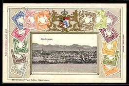 Präge-AK Kaufbeuren, Totalansicht des O