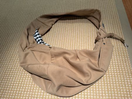 Hunde Tragtasche, neuwertig, Beige mit Karomuster!